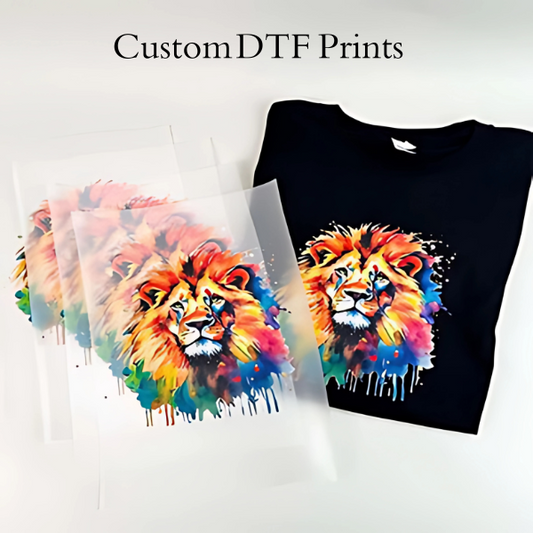 Custom DTF Prints for T-Shirts, Polos, Trousers, Tote Bags, Denim, Caps & More
