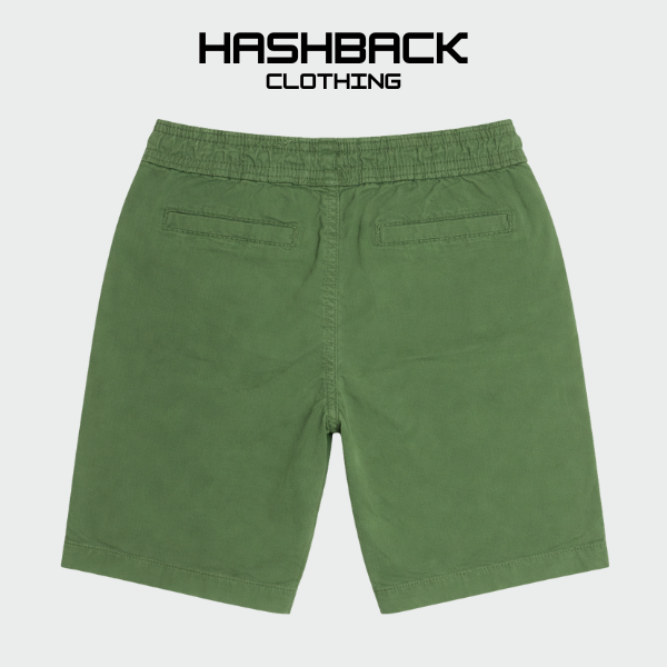 Boys Cotton Shorts- Green