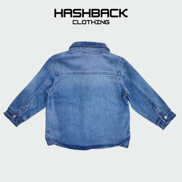 Kids Classic Denim Shirt - Long Sleeve Button-Up