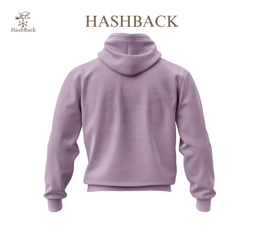 HashBack Plain Zipper Hoodie D11 PURPLE