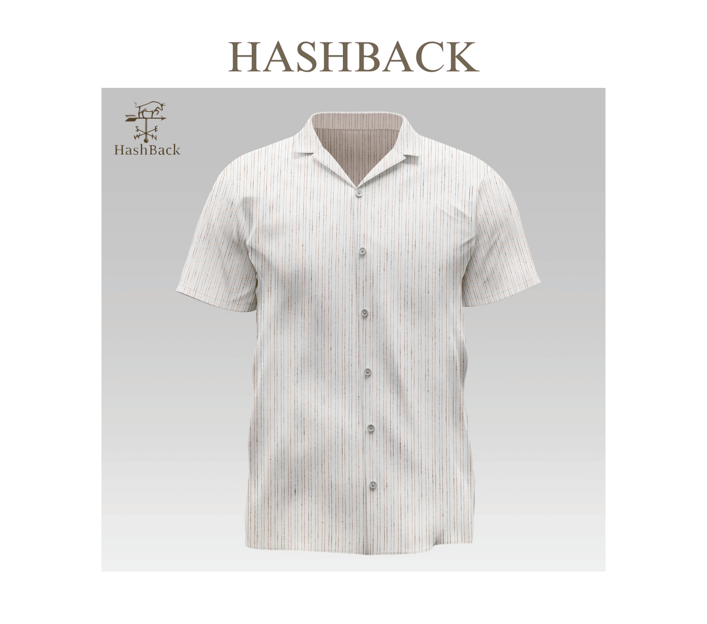 HashBack Hawaiian Beach Casual Button Down Cuban Collar Printed Shirt For Men
