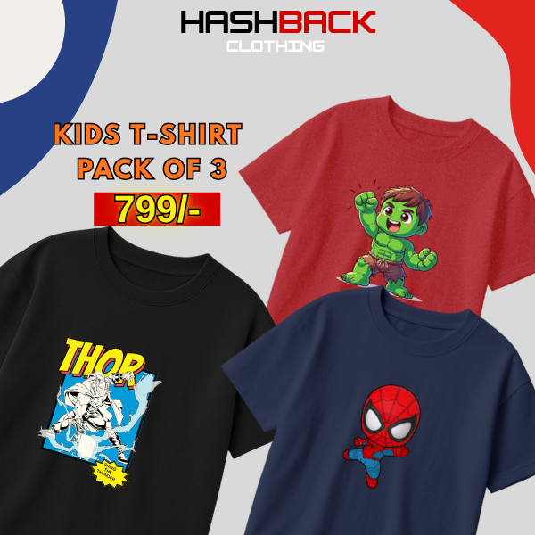 Pack of 3 Boys Printed T-Shirts