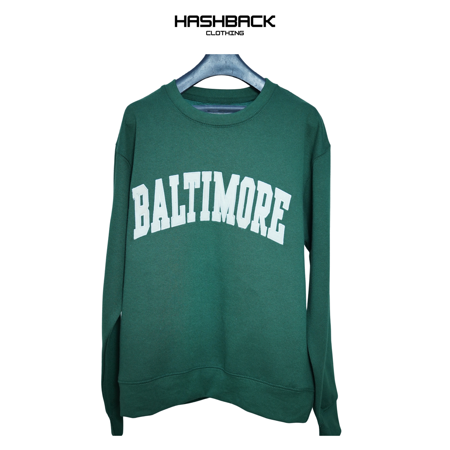 Embroidery Sweatshirt Oversized Drop Shoulder Crew Neck Mix Embroidery Article