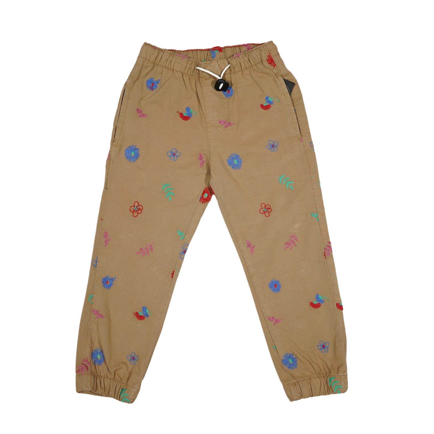 Kids Cotton Embraided Joggers