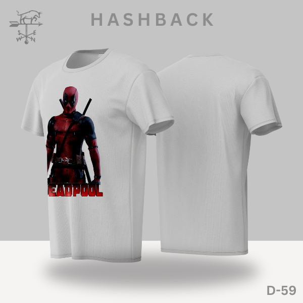 Printed Crew Neck T Shirt For Men D59