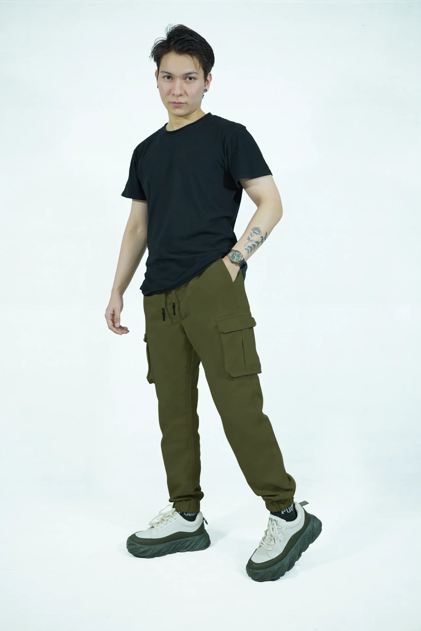 Men’s Jogger Trouser | jogger pant – Regular Fit, 6 Pockets Olive