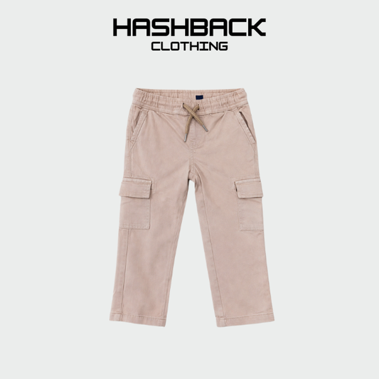 Kids Cargo Trouser - Soft Cotton with Elastic Waist (12M-12Y)
