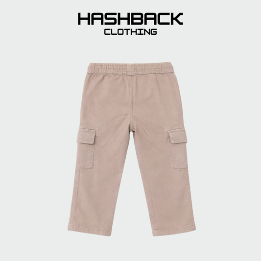Kids Cargo Trouser - Soft Cotton with Elastic Waist (12M-12Y)