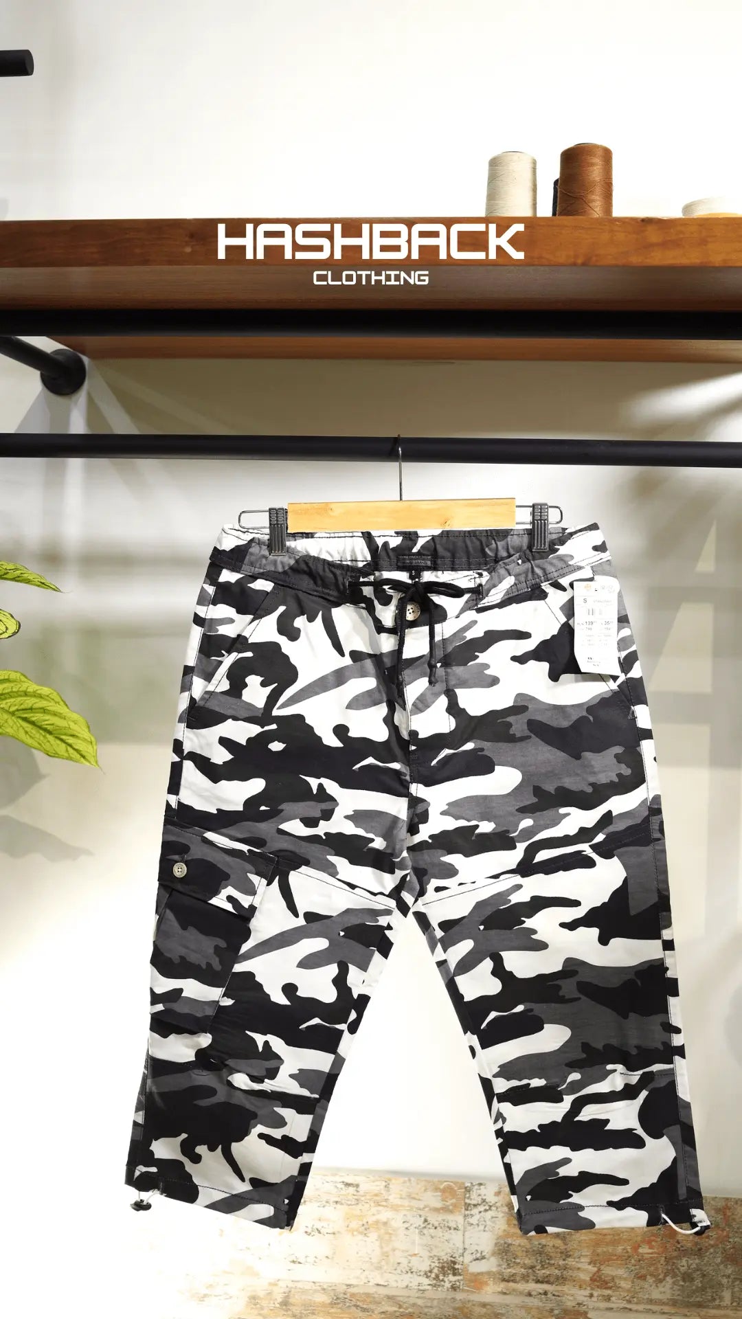 Men's Camo 2 Quarter Length Cargo Shorts with Drawstring Waist & Side Pocket – Casual Summer Wear