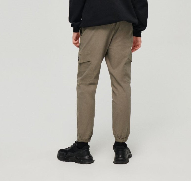HashBack Men’s Cargo Trouser | Trouser pant – Regular Fit, 6 Pockets Am013 LT-GREY