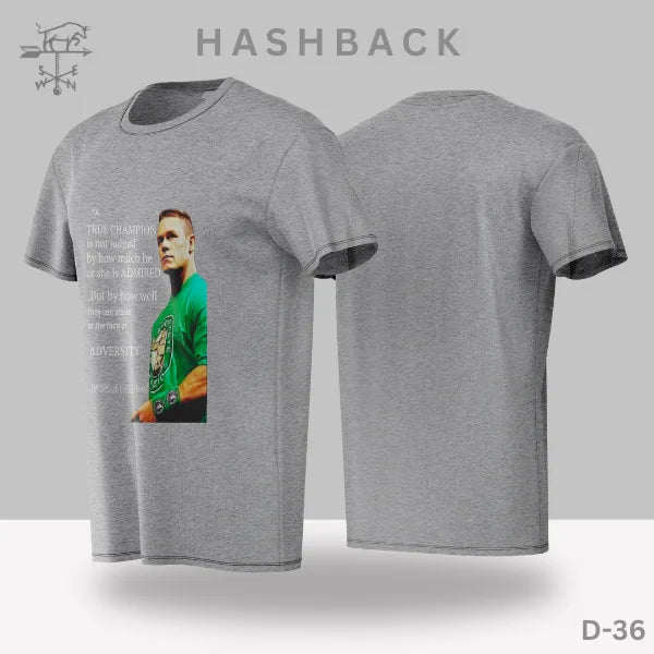 Printed Crew Neck T Shirt For Men D36