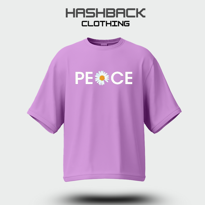 Drop Shoulder PEACE (Lilac)
