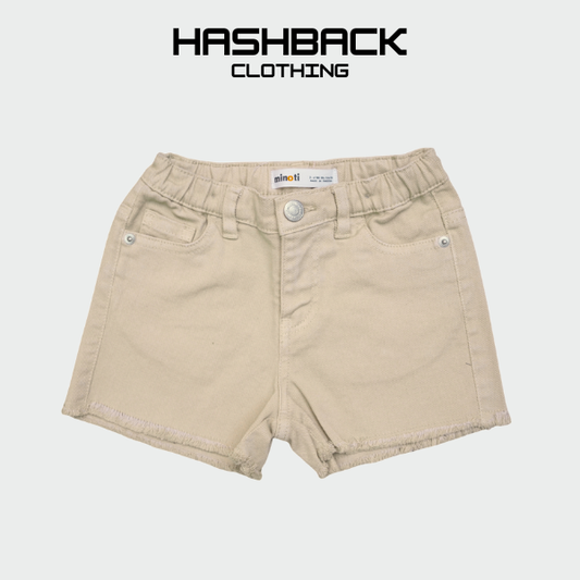 Girls Denim Mini Shorts - High Rise