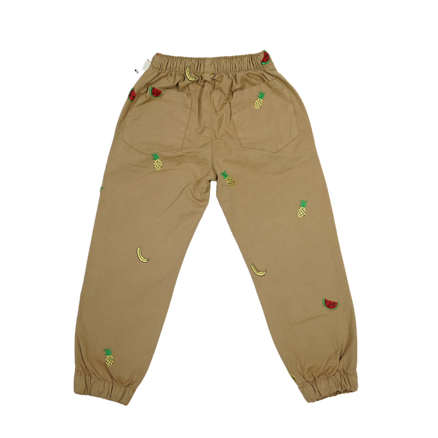 Kids Cotton Embraided Joggers