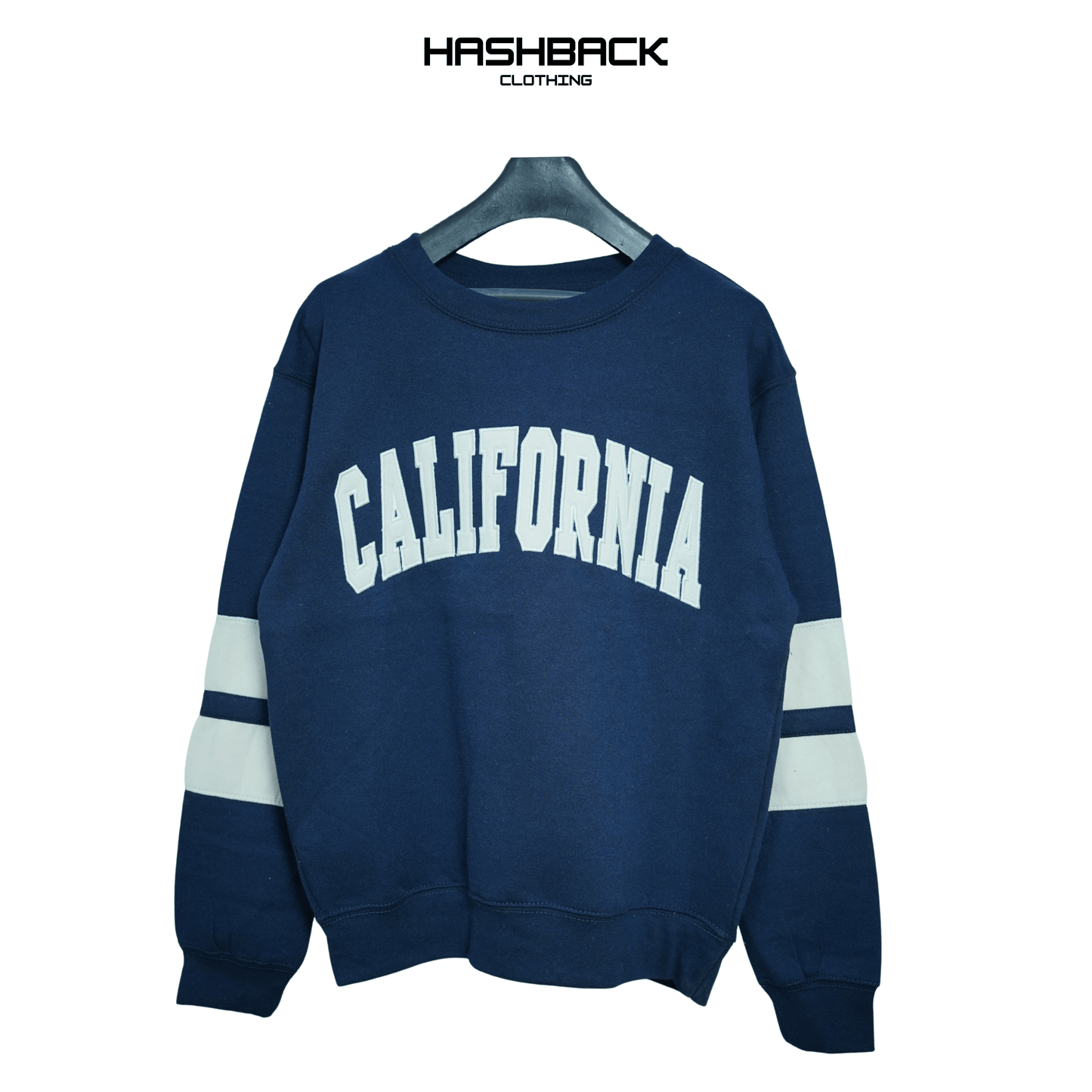 Embroidery Sweatshirt Oversized Drop Shoulder Crew Neck Mix Embroidery Article