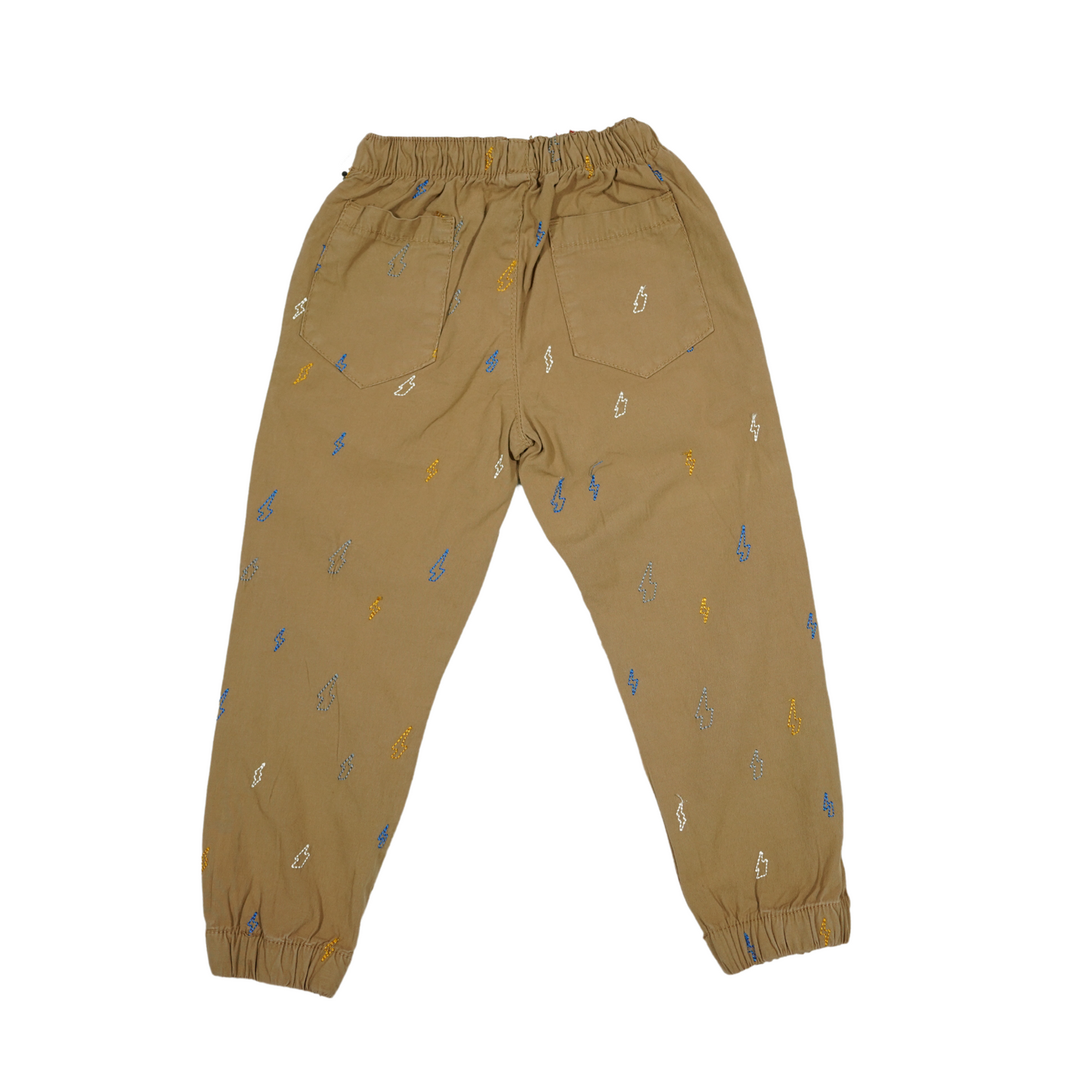 Kids Cotton Embraided Joggers