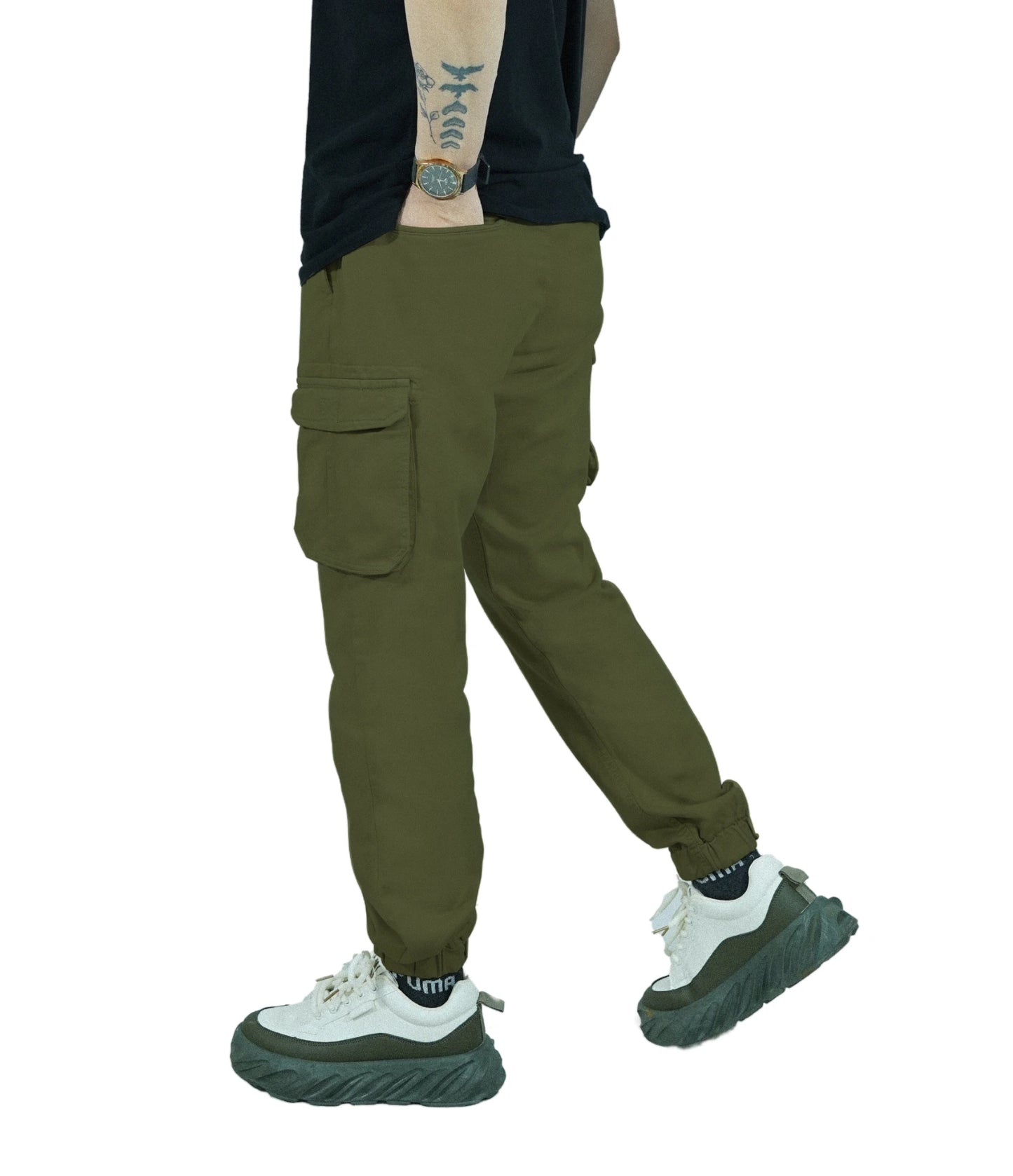 Men’s Jogger Trouser | jogger pant – Regular Fit, 6 Pockets Olive