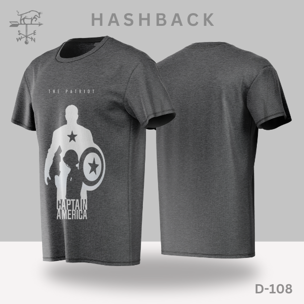Printed Crew Neck T Shirt For Men D108