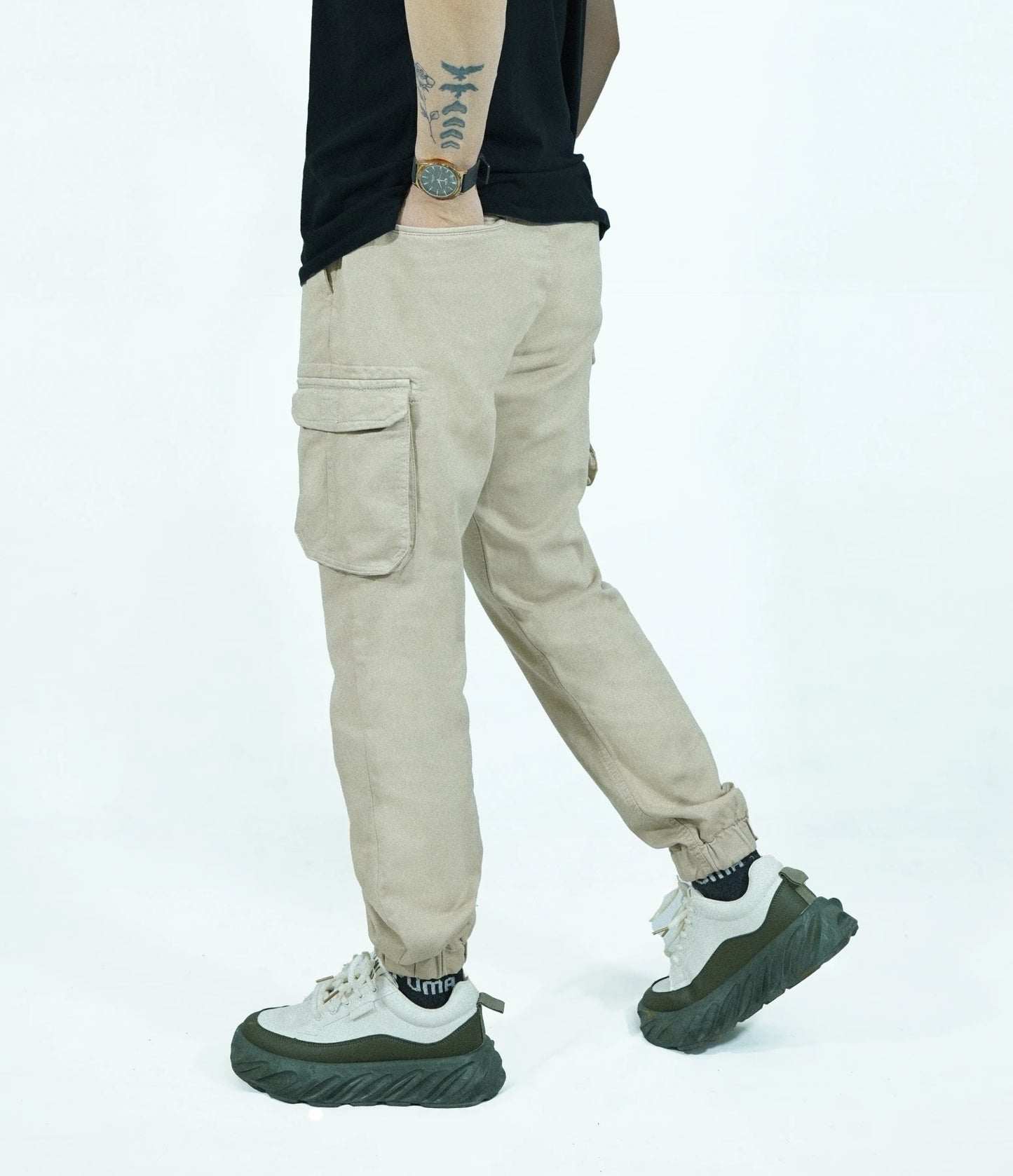 Men’s Jogger Trouser | jogger pant – Regular Fit, 6 Pockets Beige