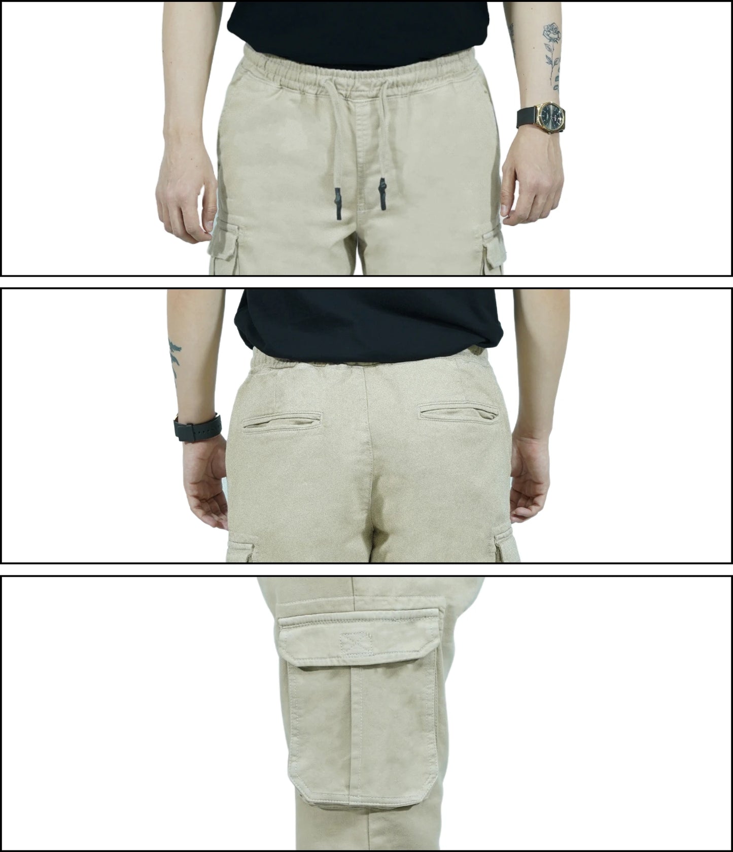Men’s Jogger Trouser | jogger pant – Regular Fit, 6 Pockets Beige