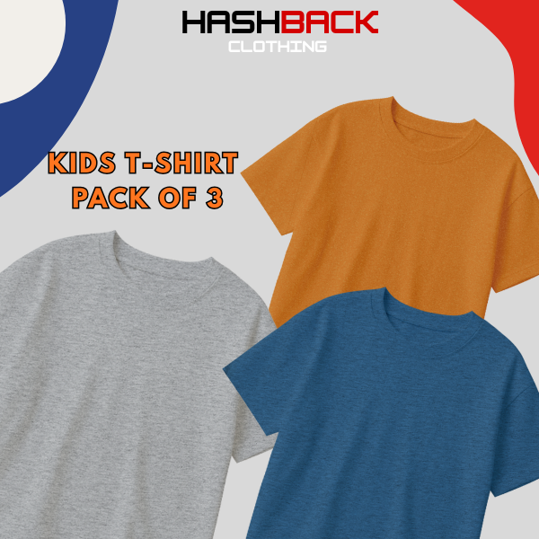 Pack of 3 Plain T-Shirts