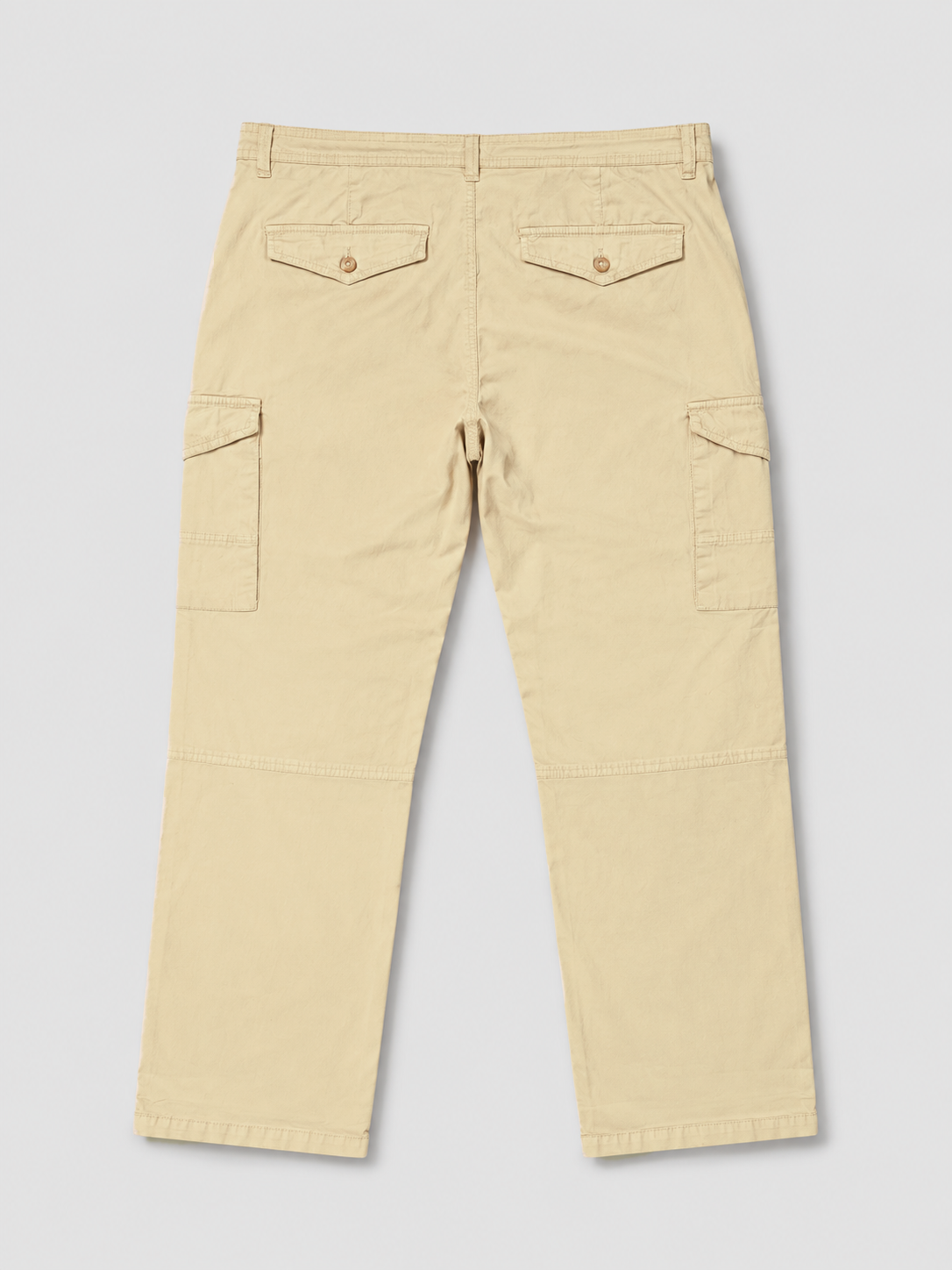 Beige Relaxed Fit Cargo Pants – 42 waist only