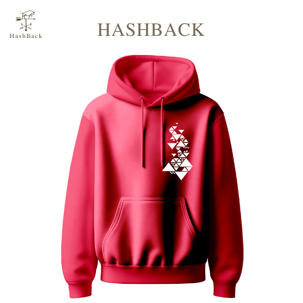 HashBack Printed Pullover-Dark Pink