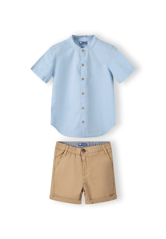 Kids Outfit: Comfortable Cotton Shirt and Shorts