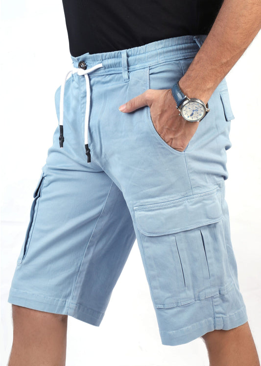 Cargo Shorts for Men's Performance Series Extreme Comfort -Skyblue