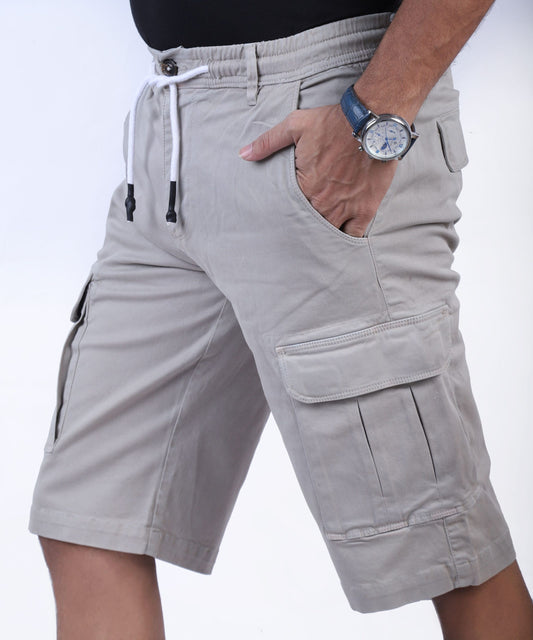 Cargo Shorts for Men's Performance Series Extreme Comfort -Light Grey
