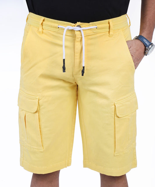 Cargo Shorts for Men's Performance Series Extreme Comfort -Light Yellow