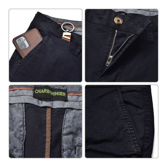 Mens Slim fit Chinos Pants - Navy