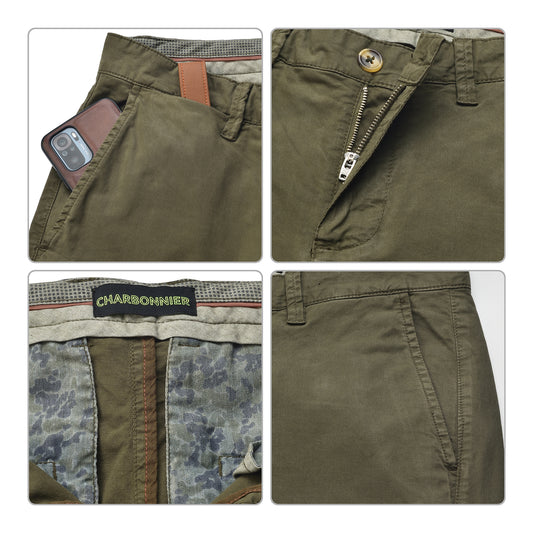 Mens Slim fit Chinos Pants - Olive