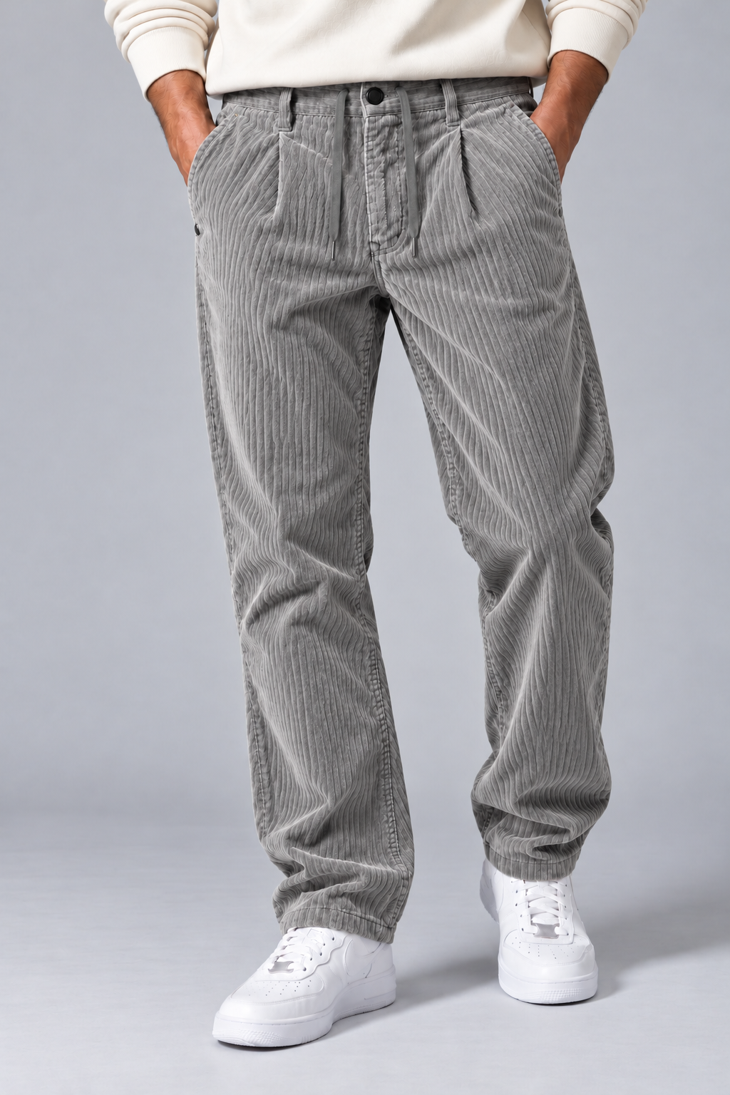 Men’s Corduroy Chino Pants – Regular Fit