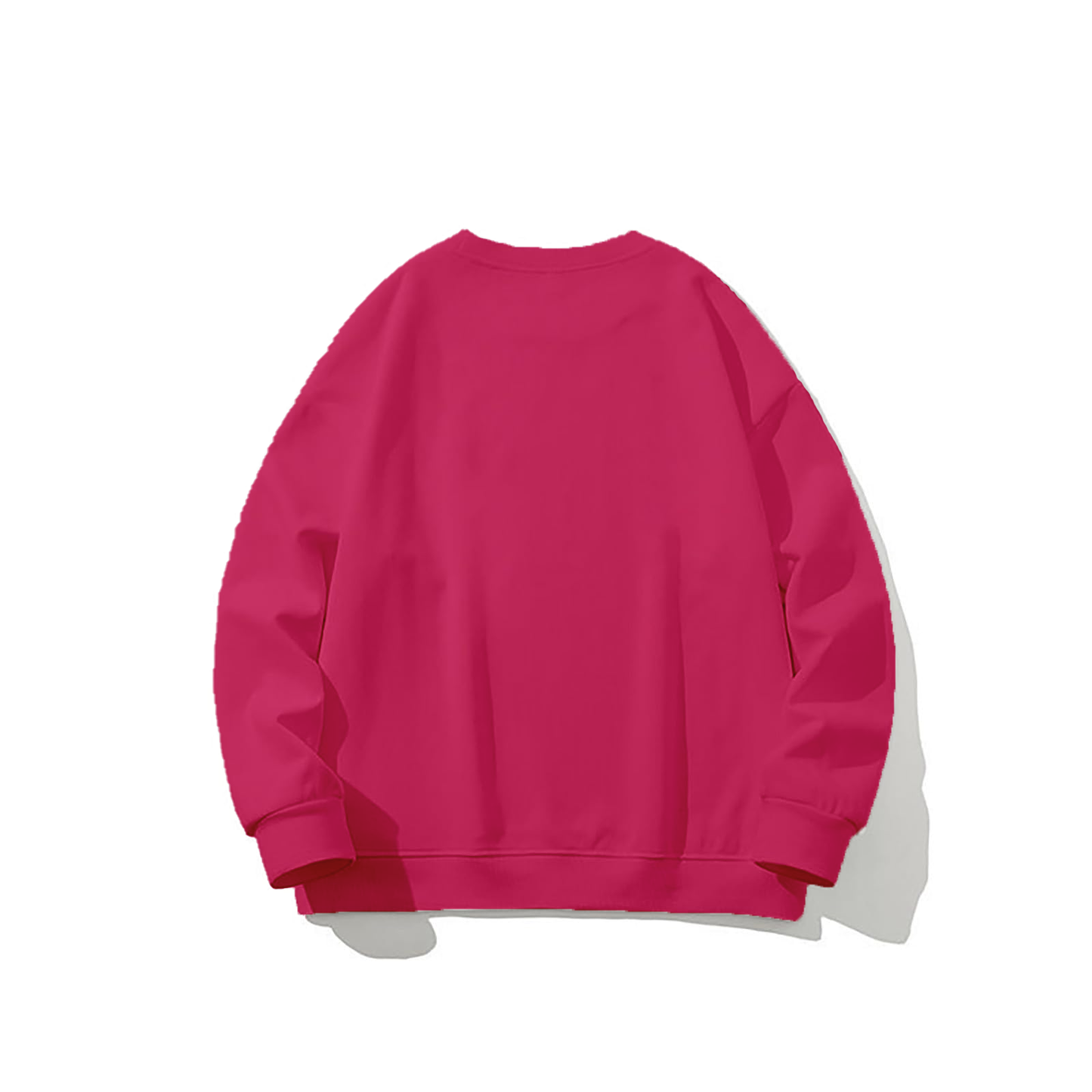 Sweatshirt Oversized Drop Shoulder Crew Neck (Pink 1)