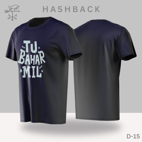 Printed Crew Neck T Shirt For Men D15