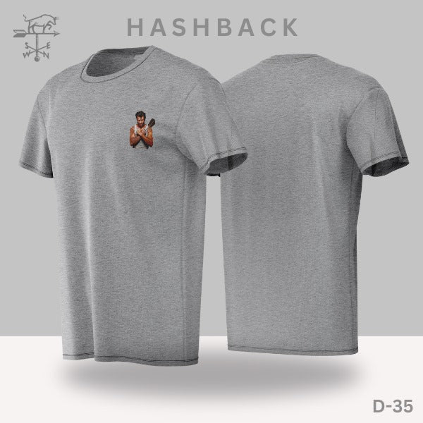 Printed Crew Neck T Shirt For Men D35