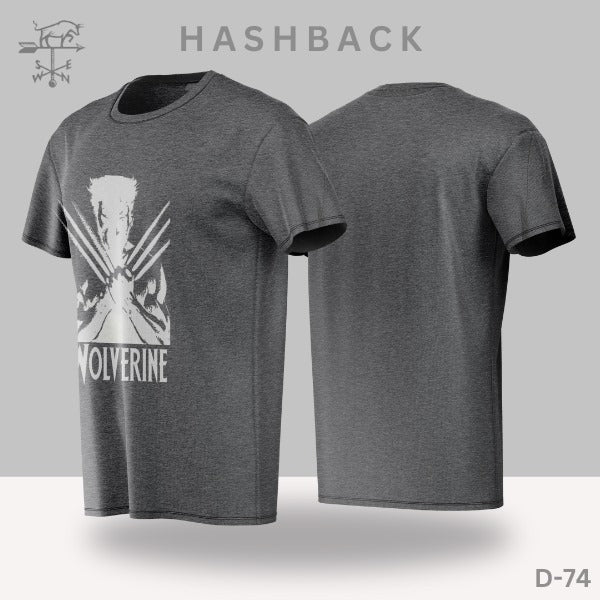 Printed Crew Neck T Shirt For Men D74