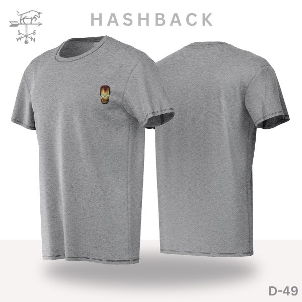 Printed Crew Neck T Shirt For Men D49