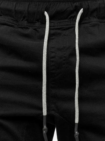 HashBack Stretchable Cargo Jogger Trouser - Black