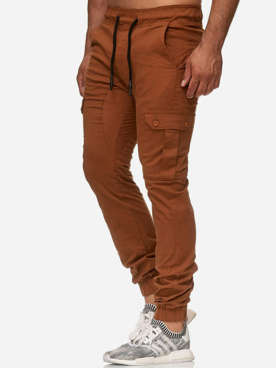 HashBack Stretchable Cargo Jogger Trouser -RUST