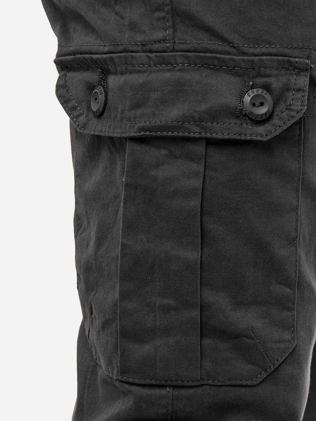 HashBack Stretchable Cargo Jogger Trouser - Anthra Grey
