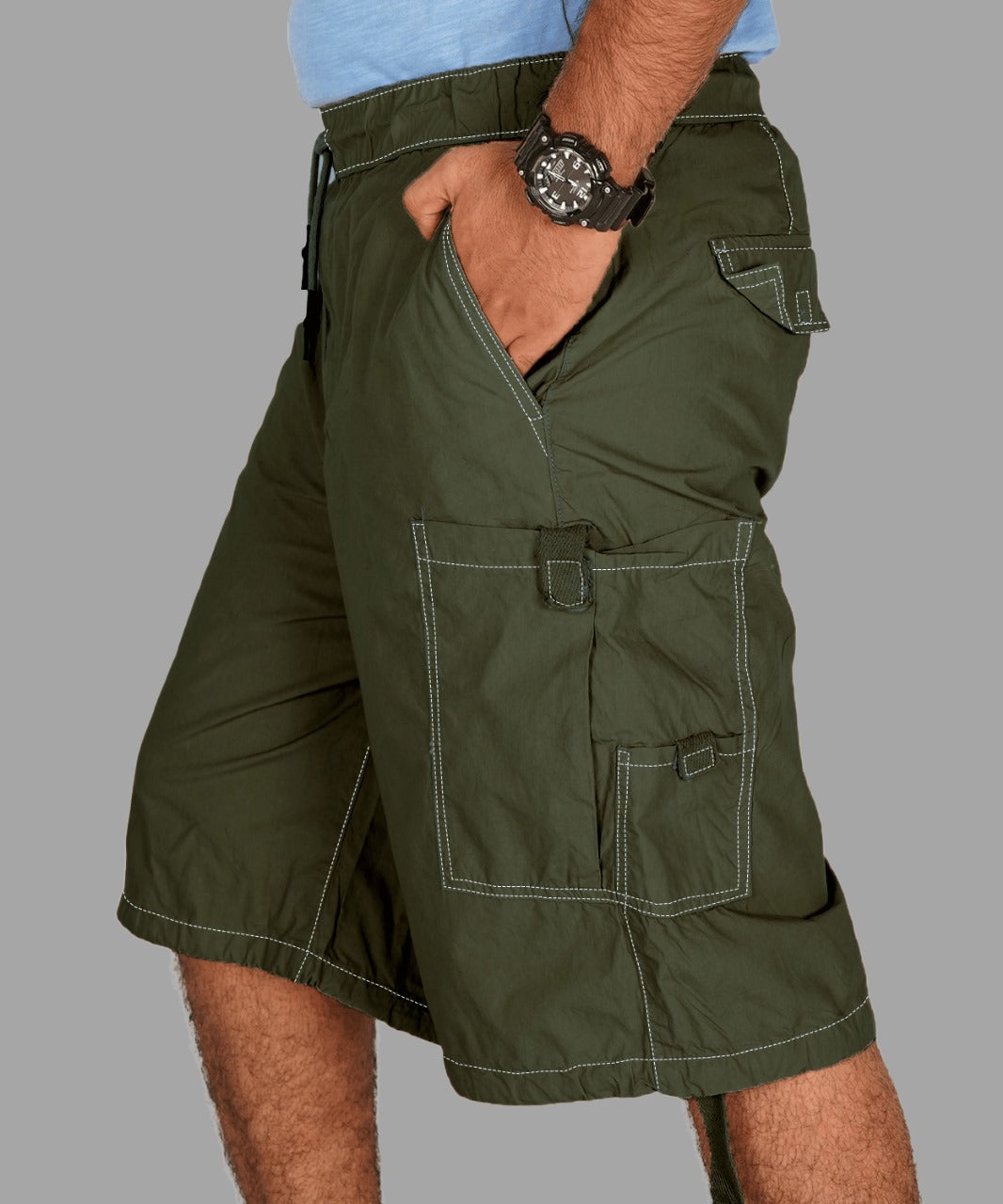 Poplin Shorts for Men's Performance Series Extreme Comfort - Olive