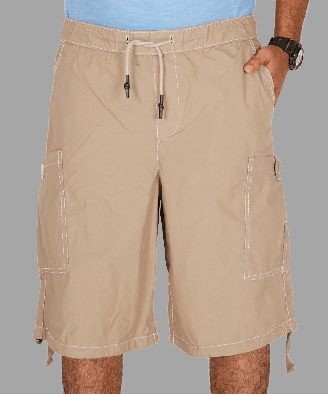 Poplin Shorts for Men's Performance Series Extreme Comfort - Beige