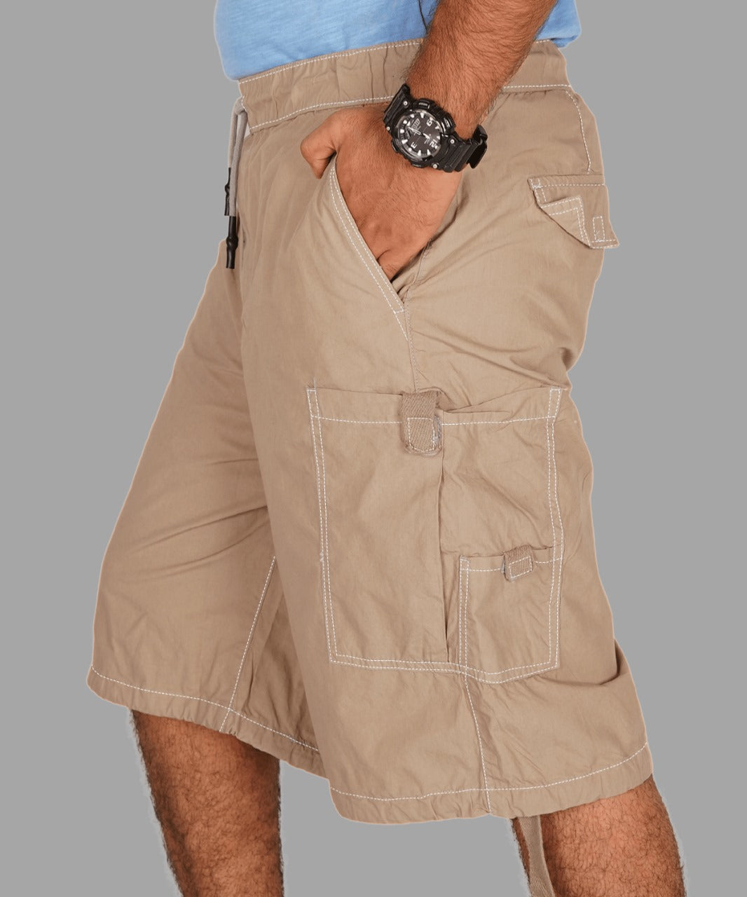 Poplin Shorts for Men's Performance Series Extreme Comfort - Beige