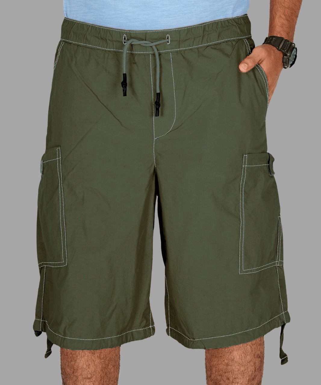 Poplin Shorts for Men's Performance Series Extreme Comfort - Olive