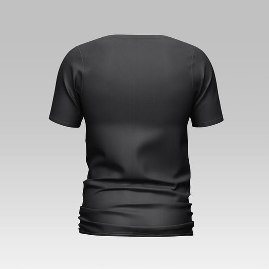 Printed Crew Neck T Shirt For Men Print Black
