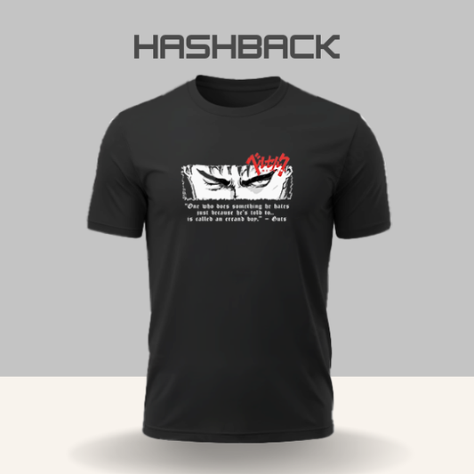Hashback Round Neck Printed T-Shirt P-2 Berserk