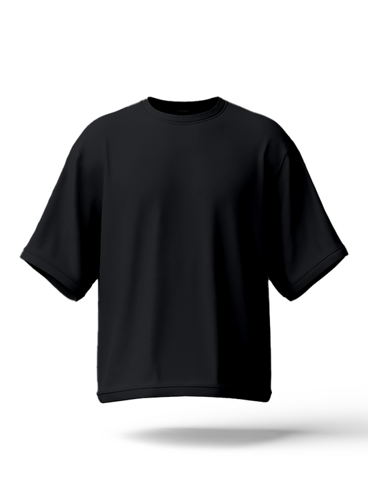 Hashback Drop Shoulder Unisex Conquer T-shirt BLACK