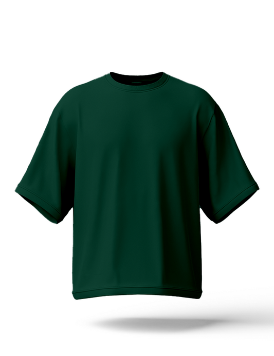 Hashback Drop Shoulder Never mind Tee BOTTLE GREEN